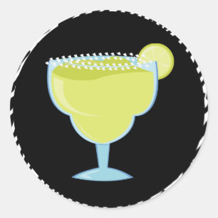 Green Margarita Drink Ronde Sticker