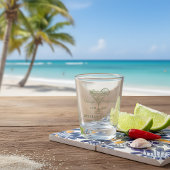 Green Margs and Matrimony Bachelorette Party Shot Glas