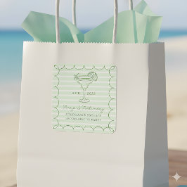 Green Margs and Matrimony Bachelorette Party Vierkante Sticker