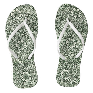 Green Marigold Elegance: Stap in de Natuur Teenslippers