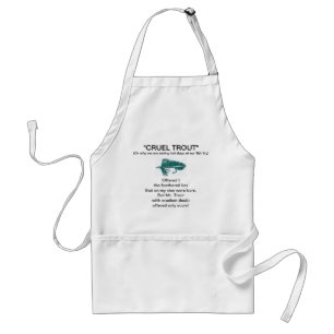 "Green Matuka-Cruel Trout" Apron Standaard Schort