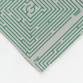 Green Maze Fleece Deken (Hoek)