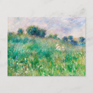 Green Meadow door Renoir Impressionist Painting Feestdagenkaart