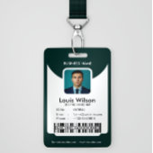 Green | medewerker ID Bedrijfsbeveiliging Badge