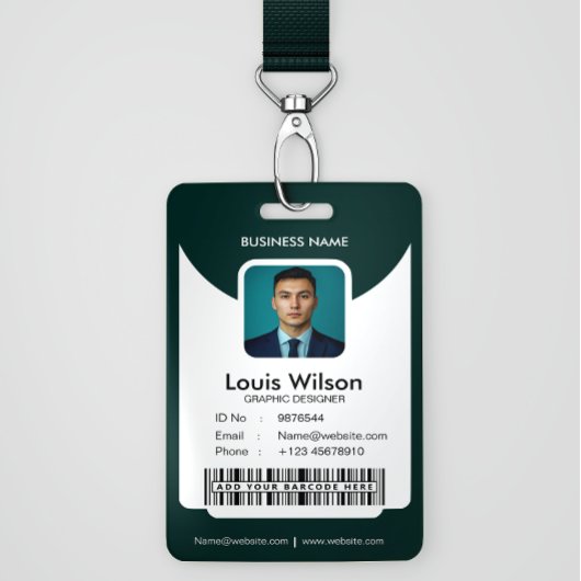 Green | medewerker ID Bedrijfsbeveiliging Badge