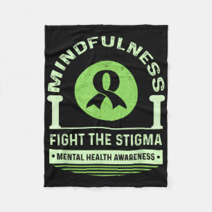 Green Mental Health Awareness Month Fight the Stig Fleece Deken