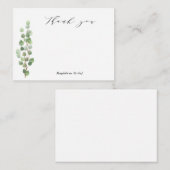 Green Merci Cartes de notes (Devant / Derrière)