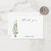 Green Merci Cartes de notes (Devant/Arrière en situation)