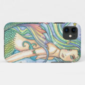 Green Mermaid iPhone 5 Coque par Molly Harrison (Dos (Horizontal))