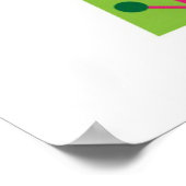 Green Merry Christmas Trees Wall Poster (Hoek)