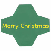 Green Merry Christmas Voetbal (Enkel)