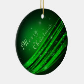 Green Merry kerst Keramisch Ornament (Rechts)