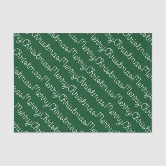 Green Merry-kersttissue paper Tissuepapier (Voorkant)