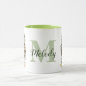 Green Messy Bun Mama Vrouw Baas Mok (Midden)