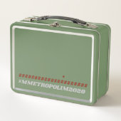 GREEN Metal Lunchbox van #METROPOLIM (Voorkant)
