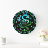 Green Metallic Dragon Grote Klok (Huis)