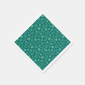 Green Microbes Patroon Servet (Hoek)