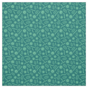 Green Microbes Patroon Stof