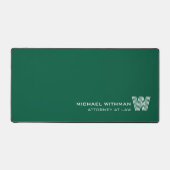 GREEN Minimal Monogram Initial CORPORATE BUSINESS (Recto)