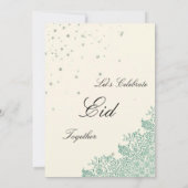 Green Minimalist elegant Eid Party Invitation (Dos)