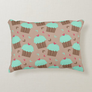 Green Mint Cupcake Decoratief Kussen