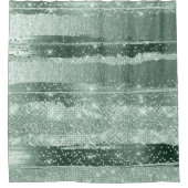 GREEN MINT GRAY STROKES LINES MODERN ARTWORK DOUCHEGORDIJN (Voorkant)