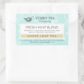 Green Mint - Losse Leaf Theelabel Sticker (Tas)