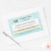 Green Mint - Losse Leaf Theelabel Sticker (Envelop)
