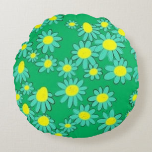 Green Mint Rond Kussen