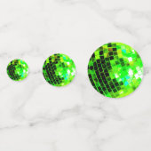 Green Mirrored Disco Ball Confetti (Voorkanten)