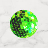 Green Mirrored Disco Ball Confetti (Kleine voorkant)