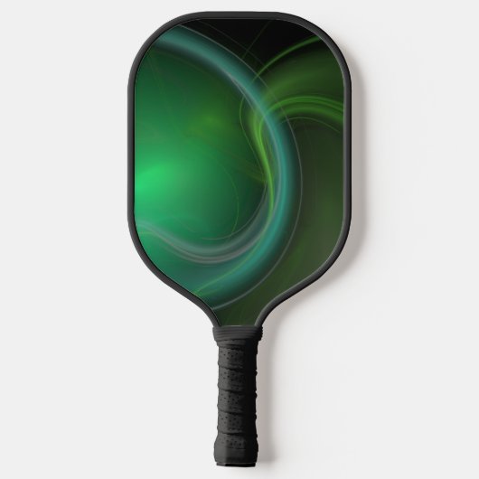 Green Mist Fractal Pickleball Paddle (Achterkant)