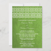 Green Modern Bohemian Wedding Invitation (Devant)