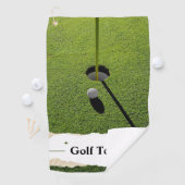 Green Modern Golf Tips Custom Meilleures serviette (En situation)