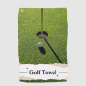 Green Modern Golf Tips Custom Meilleures serviette (Devant)