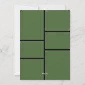 Green Modern Merry kerstfoto Collage Feestdagenkaart (Achterkant)