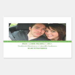 Green Modern Photo Enregistrer les stickers Date