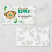 Green Monkey Luier Raffle Ticket Informatiekaartje (Voorkant / Achterkant)