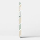 Green Monogram Abstract Modern Tan Case-Mate iPhone Case (Achterkant / Links)