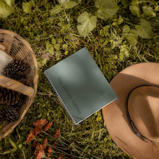 Green | Monogramme minimaliste élégant moderne