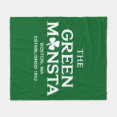 Green Monsta Boston Green Monstah Baseball Gift Fleece Deken (Voorkant (Horizontaal))