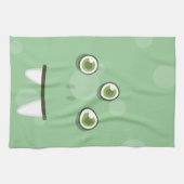 Green Monster Face Kitchen Towel Theedoek (Horizontaal)