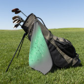 Green Moon Musical Notes Golf Towel Golfhanddoek (Groen)