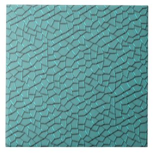 Green Mosaic Pattern Ceramic Tegel Tegeltje