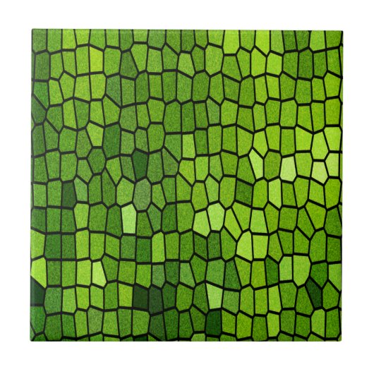 Green Mosaic Tegeltje (Voorkant)
