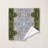 Green Moss & Earth Nature Art (Gant de toilette)