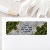 Green Moss & Earth Natuur Art Etiket (Insitu)