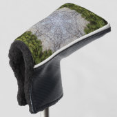 Green Moss & Earth Natuur Art Golfheadcover (3/4 voorkant)