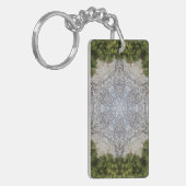 Green Moss & Earth Natuur Art Sleutelhanger (Voorkant Links)