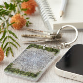 Green Moss & Earth Natuur Art Sleutelhanger (Voorkant Rechts)